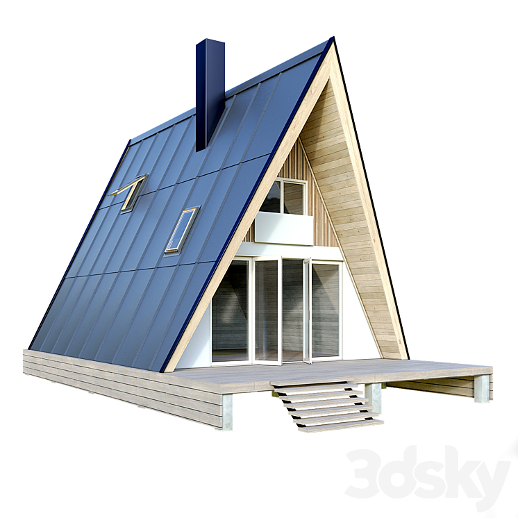 A型架小屋（4514887_长方形_Vray,Corona）