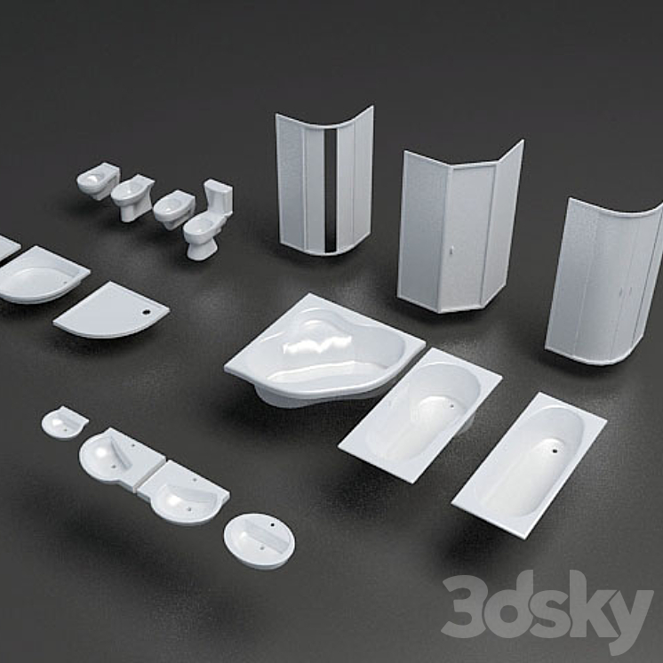 -缠绕式卫生洁具（466__Vray）