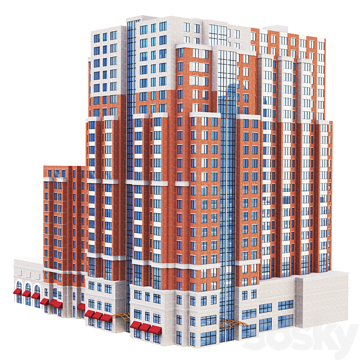 美国亚历山大艾森豪威尔大道2425号楼（4667141_多边形_Vray）