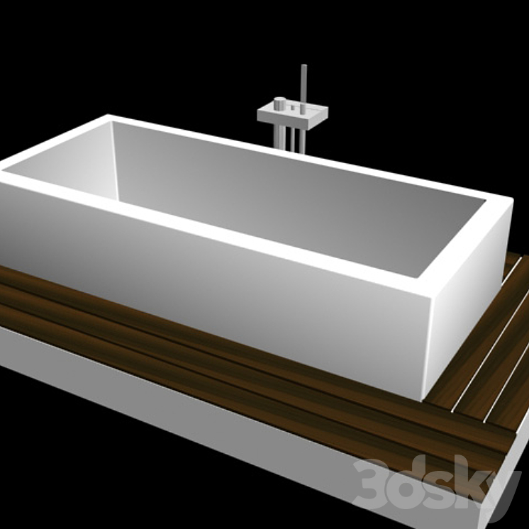 巴斯Duravit（47425_长方形_Vray）