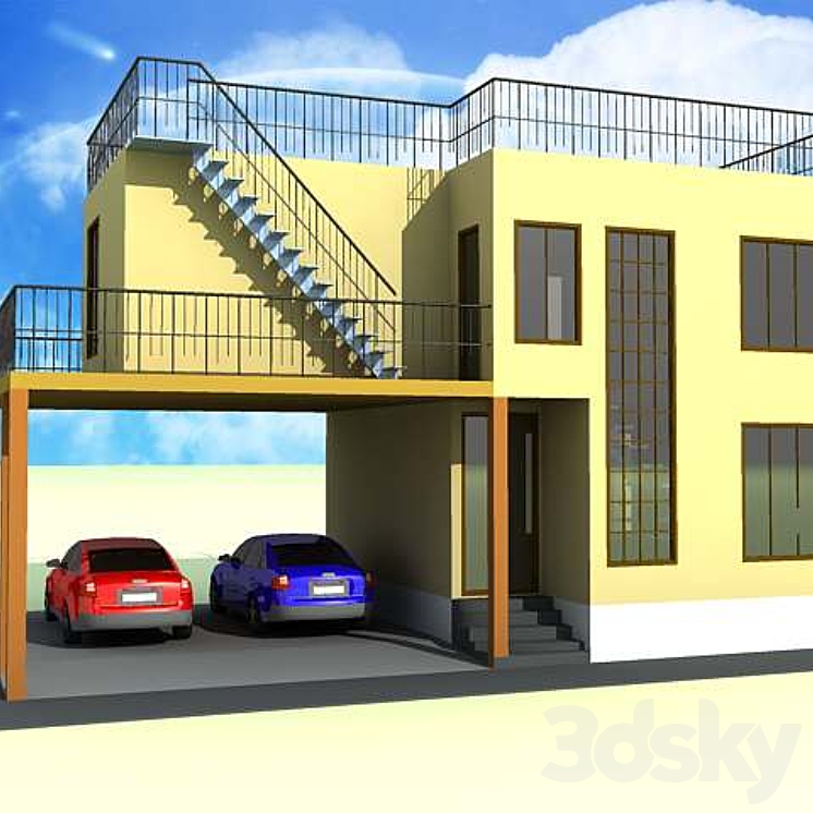 木制小屋（48523__Vray）