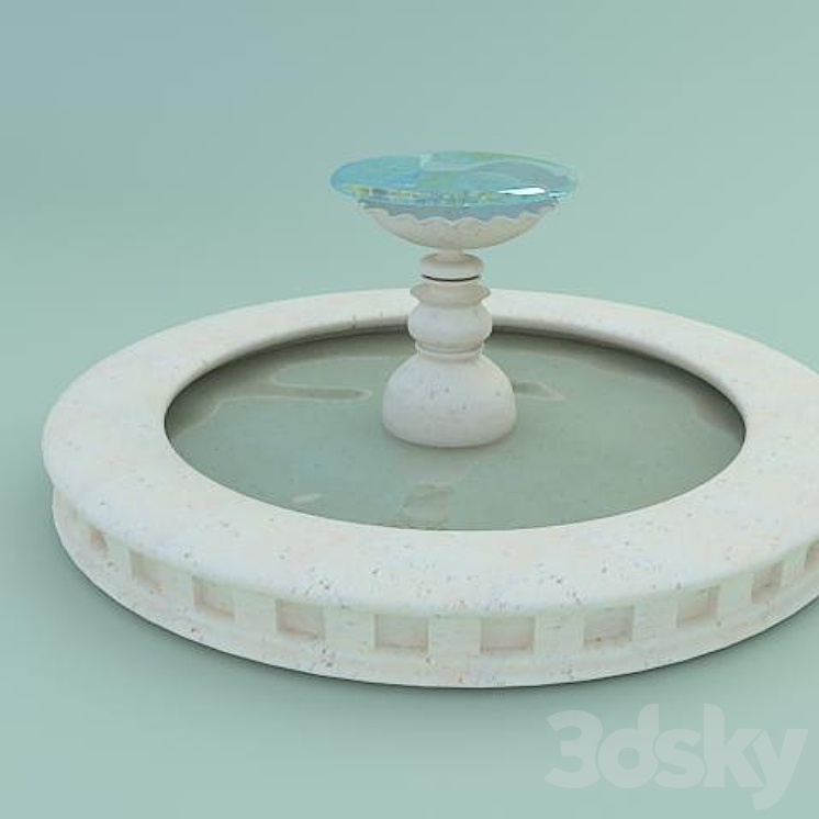 喷泉（48983_圆形_Vray）