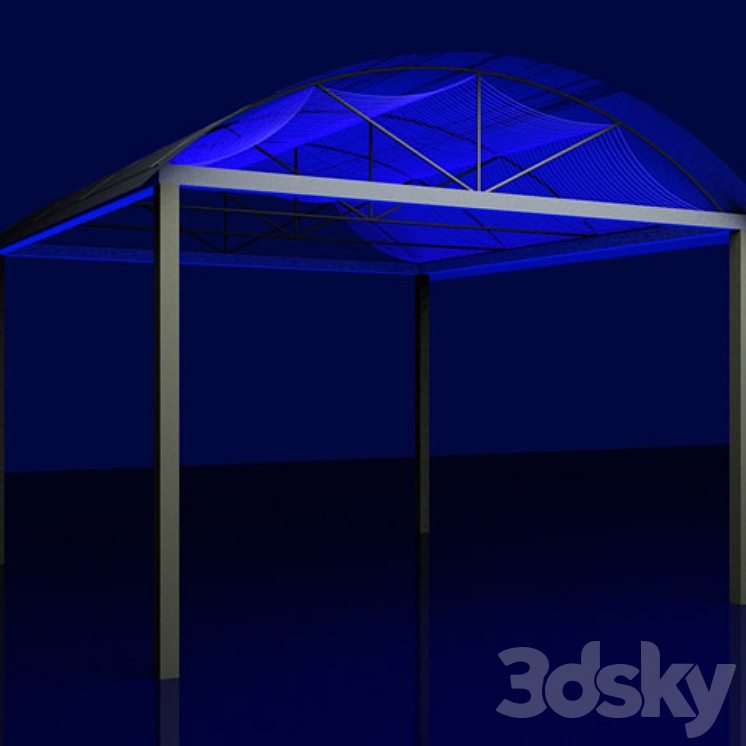 带背光的凉亭（49587__Vray）