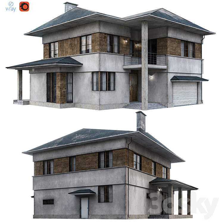 房子（5209438_多边形_Vray,Corona）