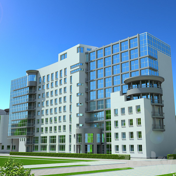 办公楼（5236_长方形_Vray）