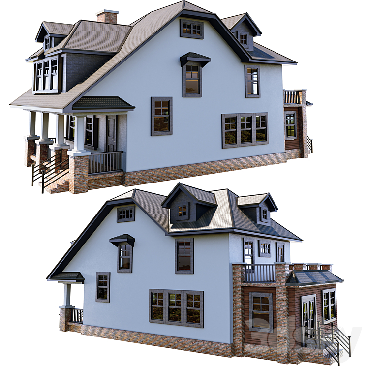 房子05（5411037_长方形_Vray,Corona）