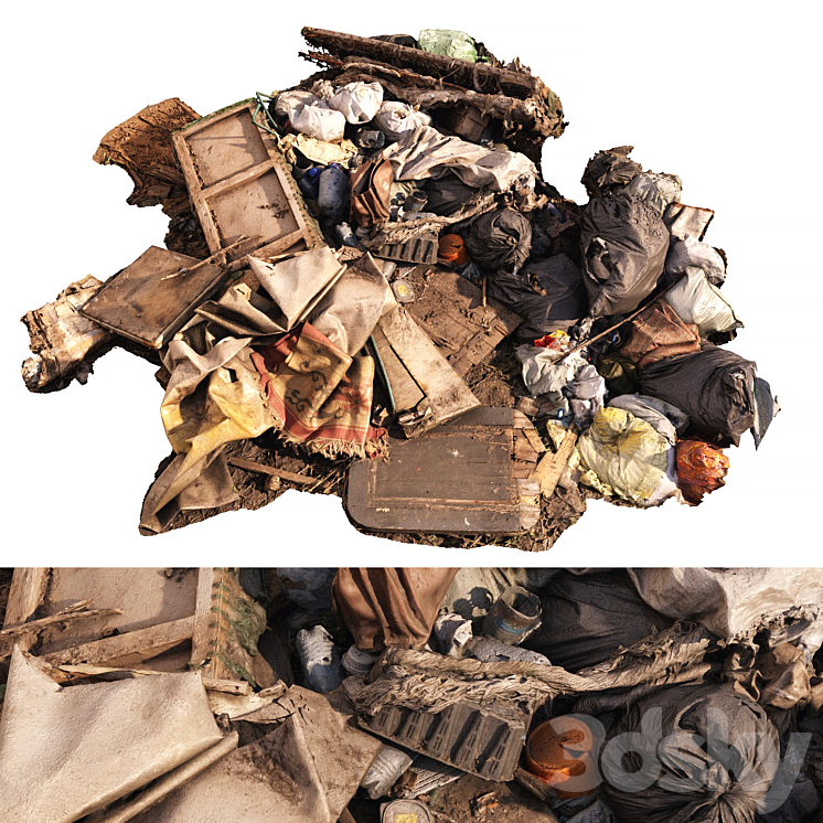 生活垃圾堆06（5716640_不规则_Vray,Corona）