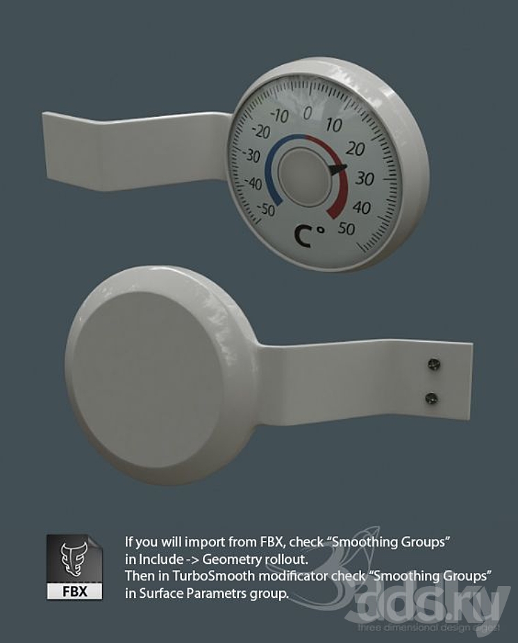 圆形温度计（57755_圆形_Vray）