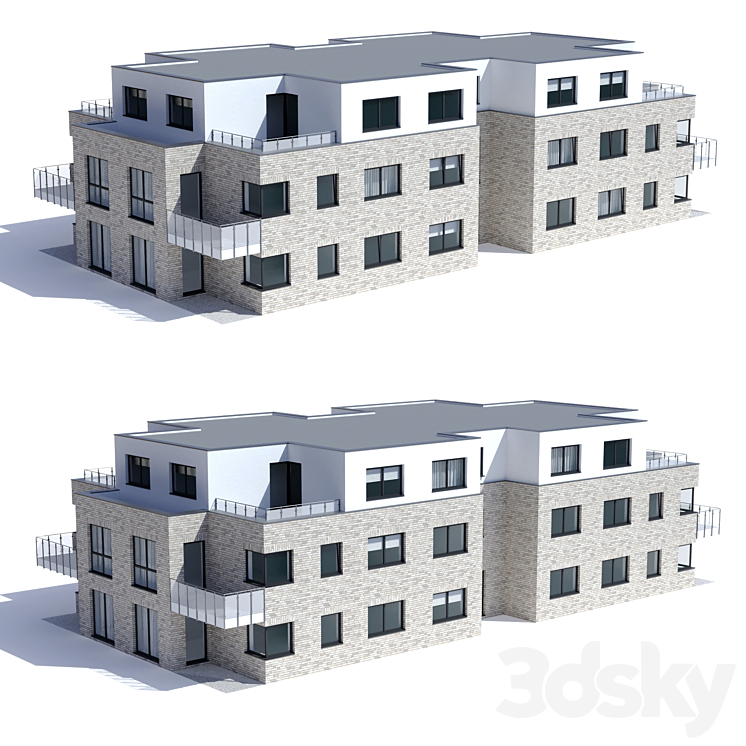 现代房屋（6189424_多边形_Vray,Corona）