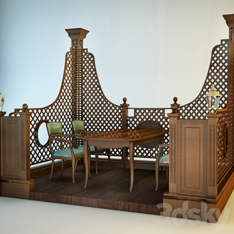 《夏日咖啡馆》杂志的凉亭（6200_长方形_Vray）