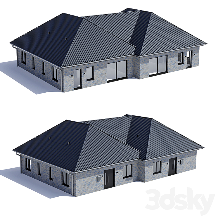 现代单层住宅（6204828__Vray,Corona）