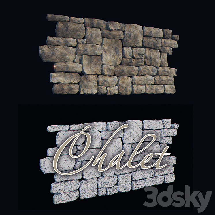 石头山小屋（63136__Vray）