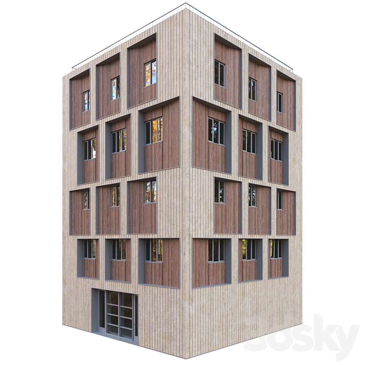 现代大厦004（6660903_正方形_Vray）