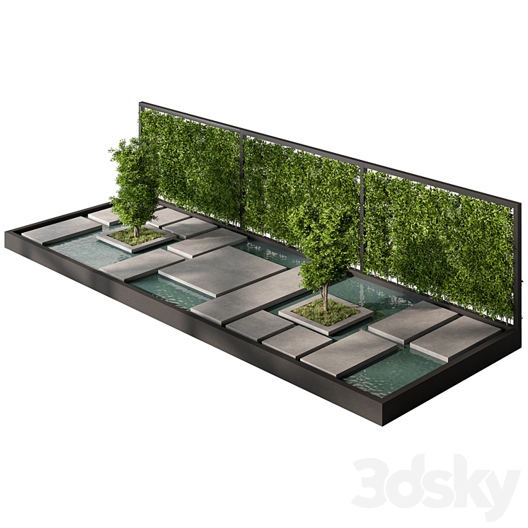 花园小径套装6（6742030_长方形_Vray,Corona）