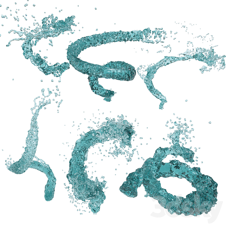 6水花飞溅第6卷（6892755_不规则_Vray,Corona）