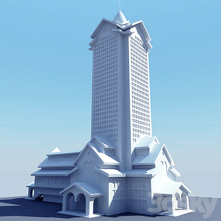 办公楼模型（6935__Vray）