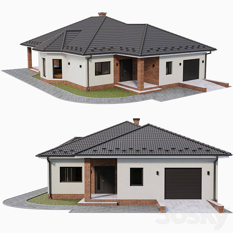 乡村一层楼01（7004207_长方形_Corona）