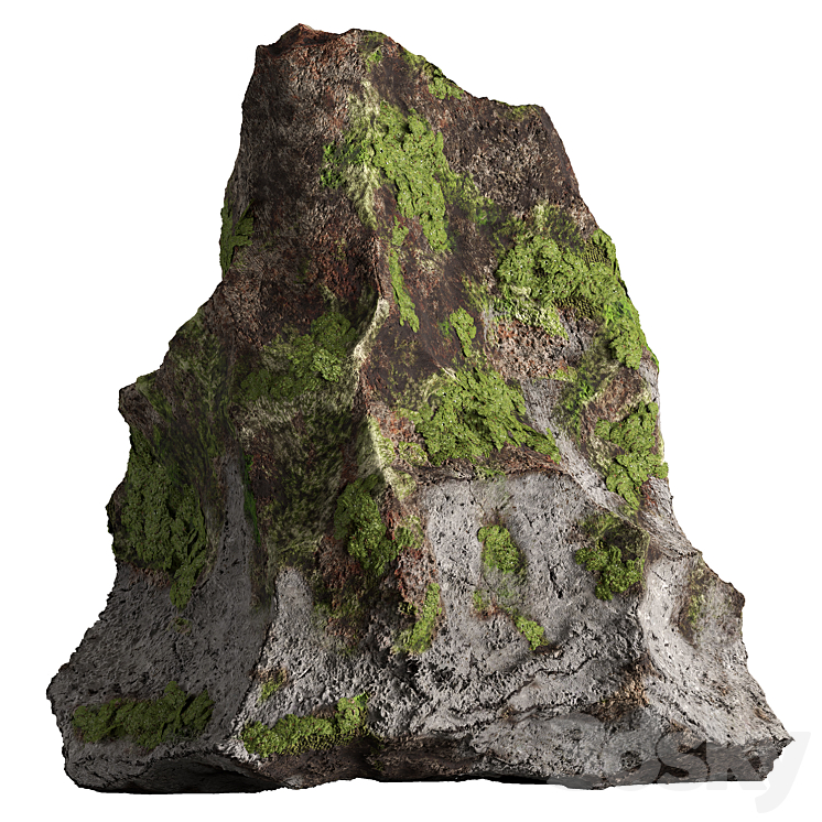 石头上的苔藓06（7020392_不规则_Vray,Corona）