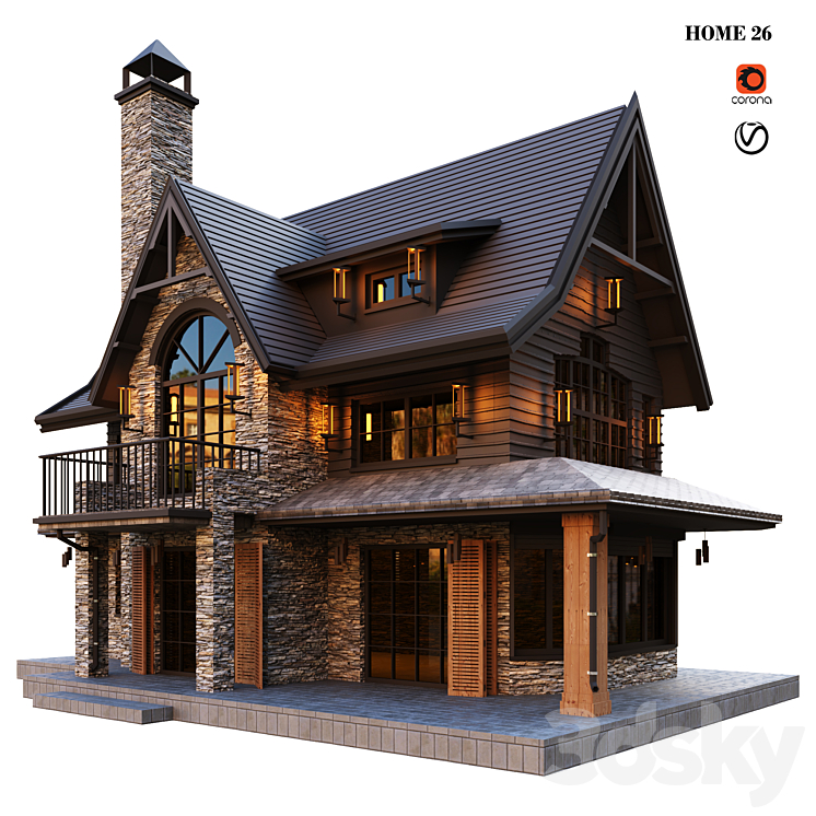 家26（7047920_长方形_Vray,Corona）