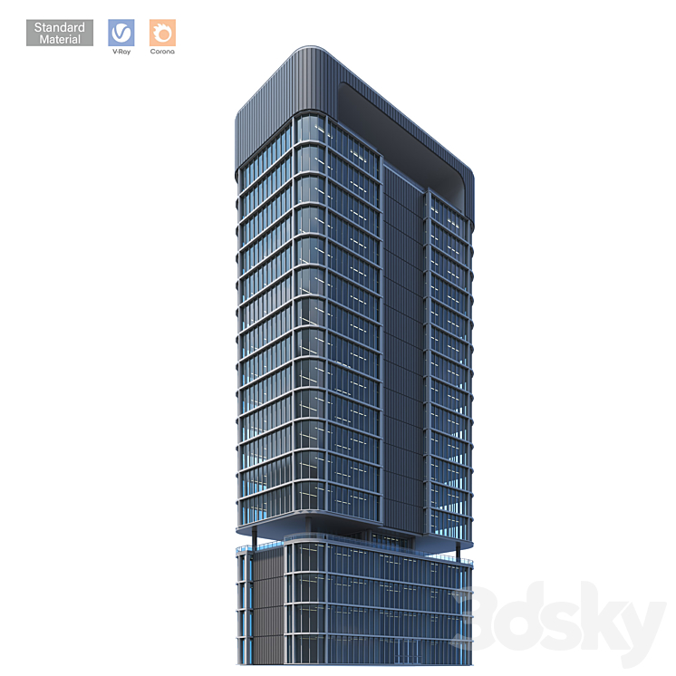 现代建筑016塔楼和摩天大楼（7049671_长方形_Vray,Corona）