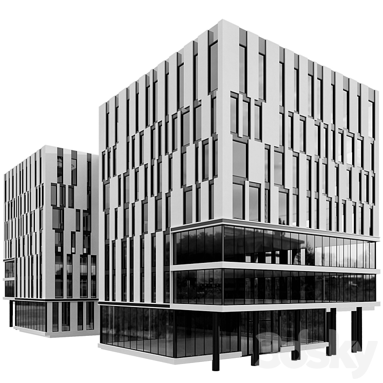 124号住宅楼（7140651_长方形_Vray,Corona）