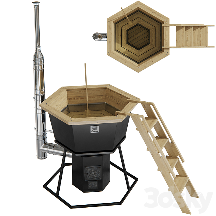 Sibach的小浴缸（7367755_多边形_Vray,Corona）