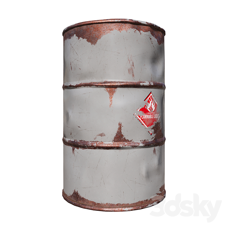 金属桶（低聚合物）（7416550_圆形_Corona）