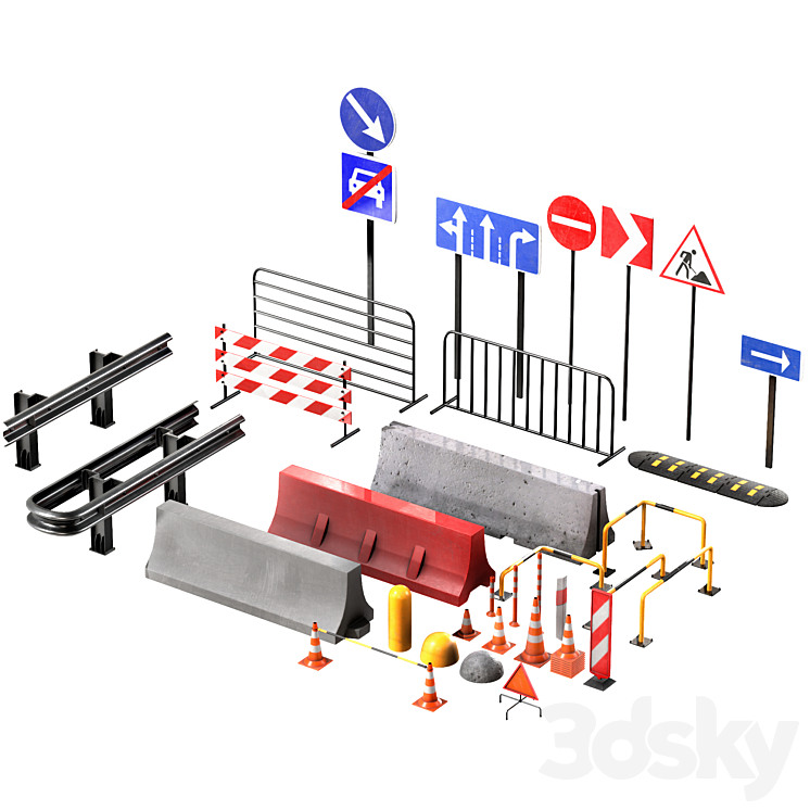 道路设施n1（7514431__Vray）