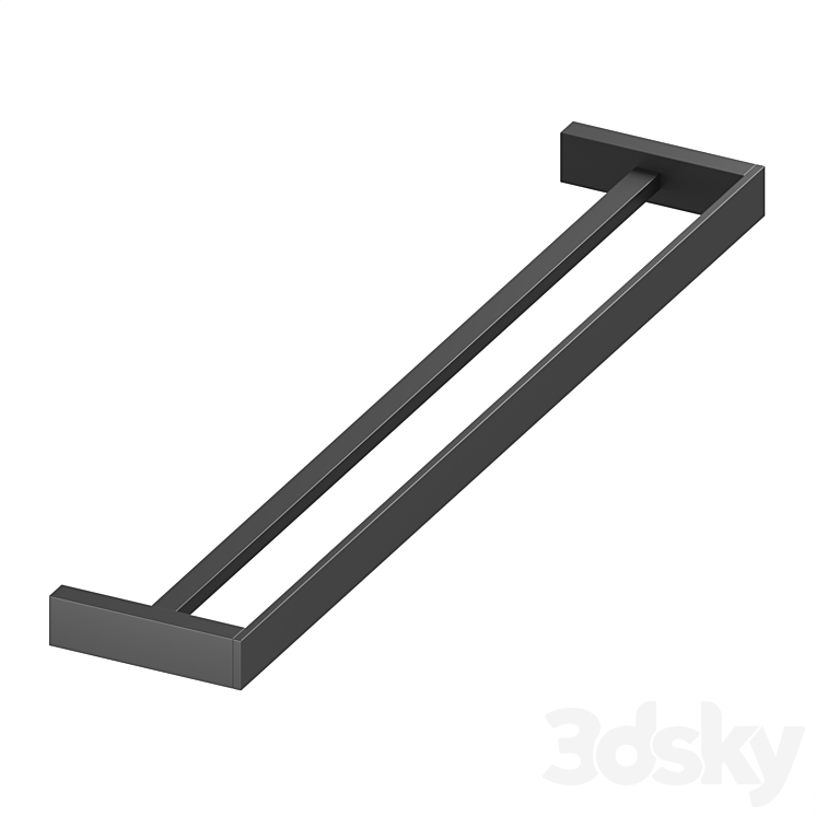 双层毛巾架Petruma 1525603黑色（7541065_长方形_Corona）