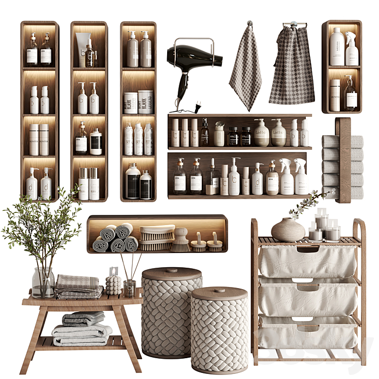 浴室配件40（7547773_长方形_Vray,Corona）