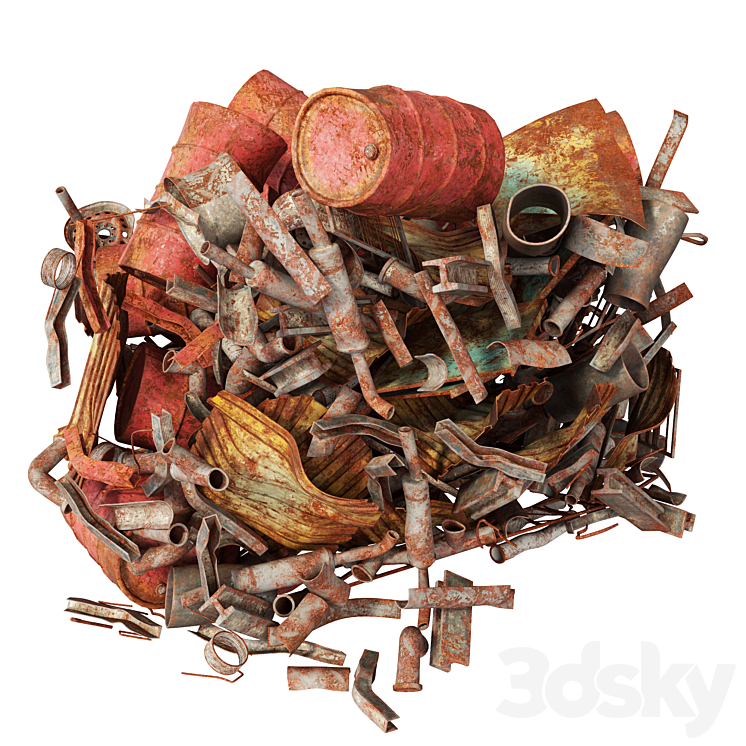 废金属n2（7548054_多边形_Vray）