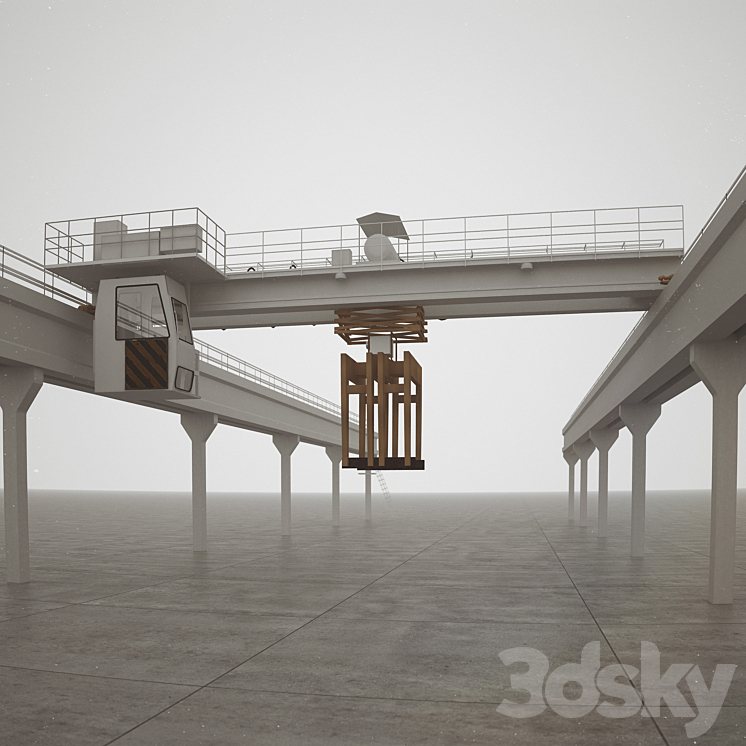 桥式起重机（75990__Vray）