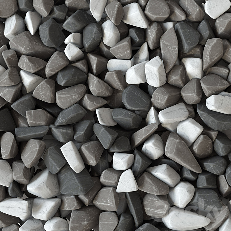 石材装饰n91（7602525_多边形_Vray）