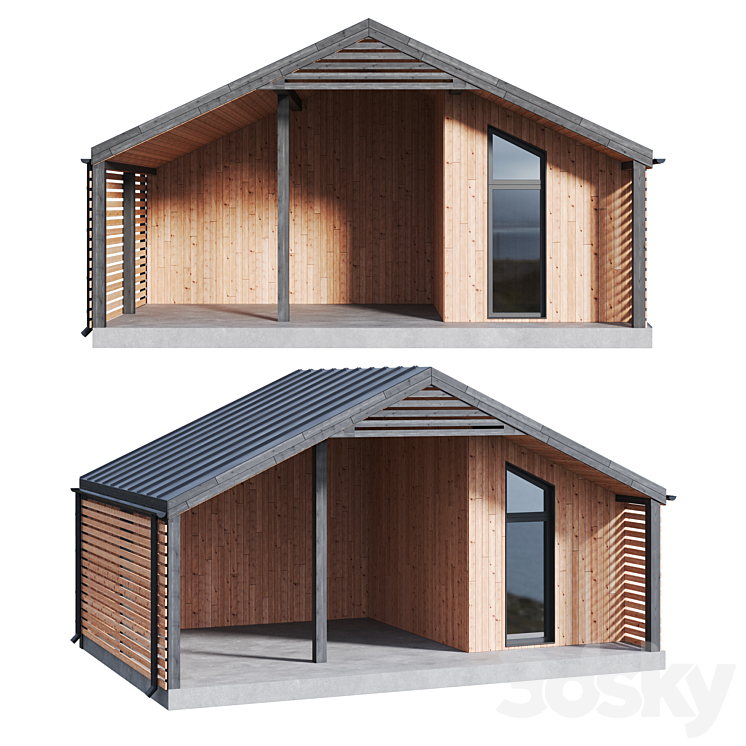 谷仓式车棚车库（7623275_长方形_Corona）