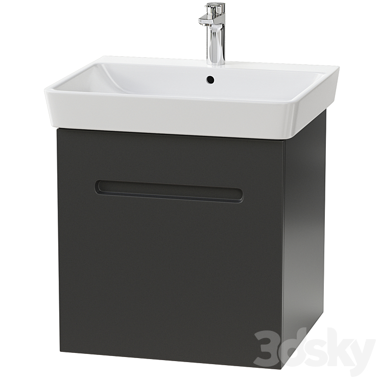 Duravit 1号梳妆台壁挂式（7660429_长方形_Vray,Corona）