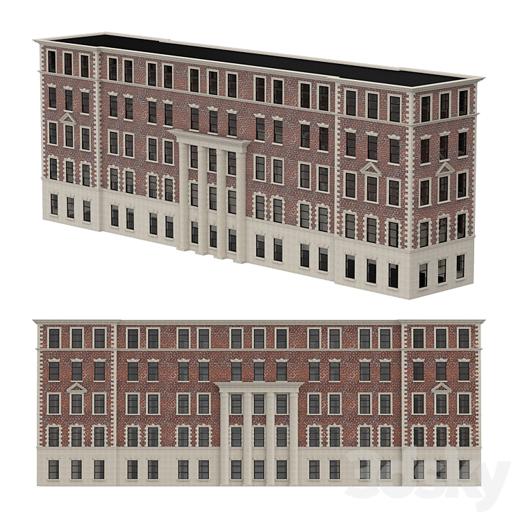 老砖房4从纽约（7772459_长方形_Vray,Corona）