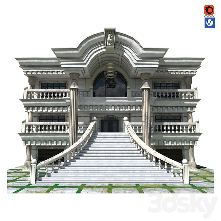 经典立面（7808223_长方形_Vray,Corona）