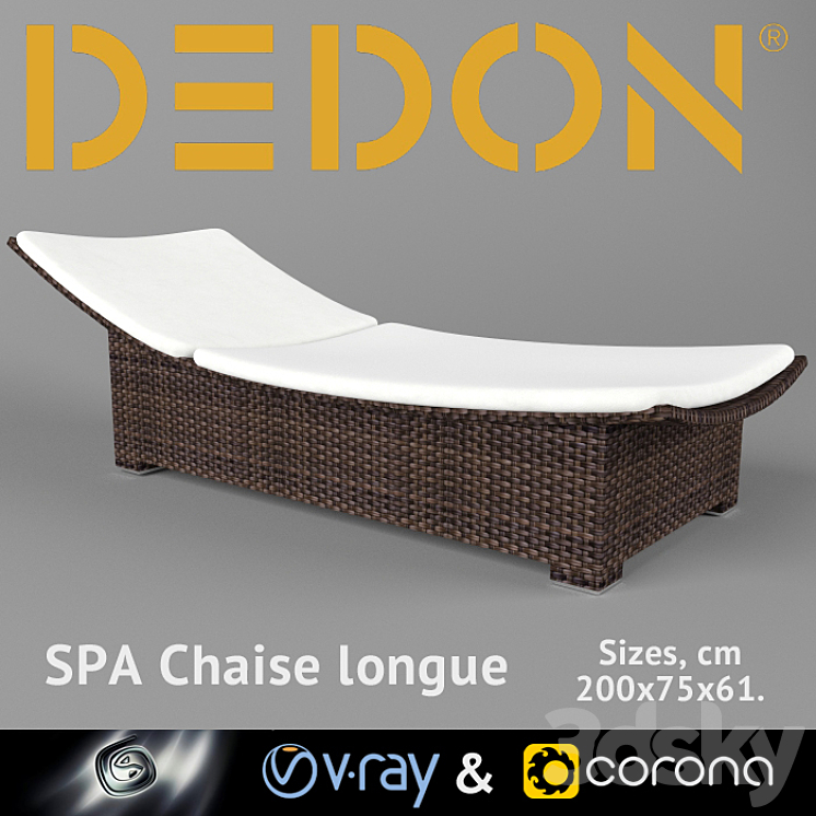 躺椅SPA躺椅（78624_长方形_Vray）