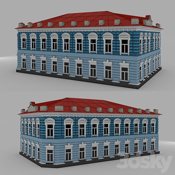 独栋住宅（80118_长方形_Vray）