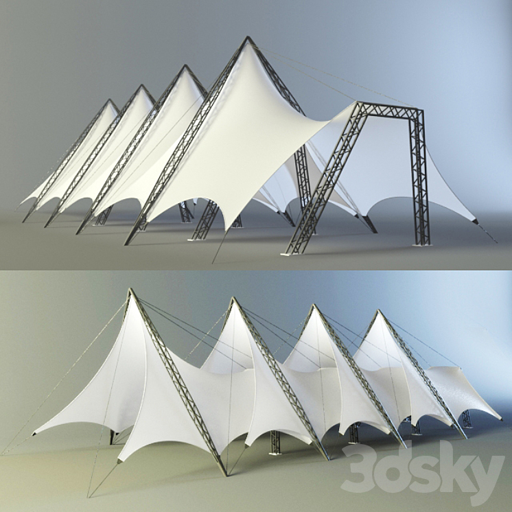 帐篷设计（类型2）（80319__Vray）