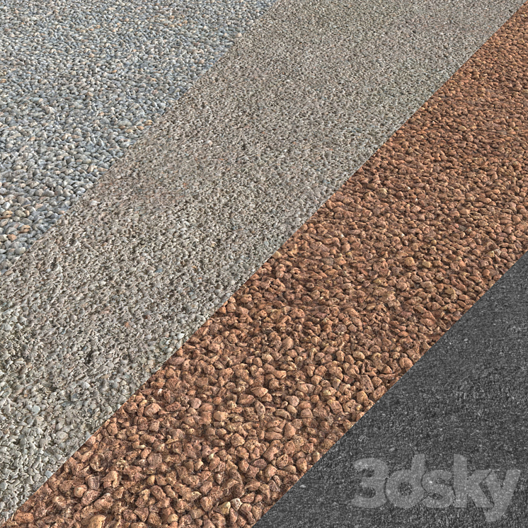 砾石组08（8041606_不规则_Vray,Corona）