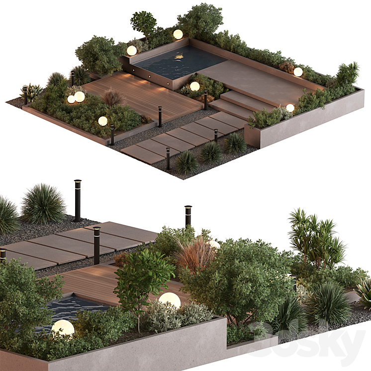 景观家具-131套（8045675_正方形_Vray,Corona）