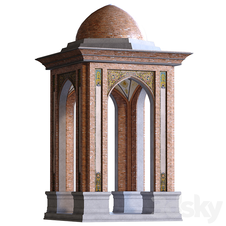 阿拉伯外立面元素集827（8133160_正方形_Vray,Corona）