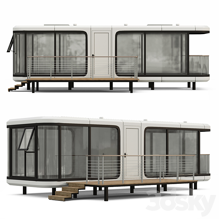 模块化房屋-集装箱N0125（8267609_长方形_Vray,Corona）